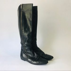 Alberto Fermani Black Tall Riding Boot